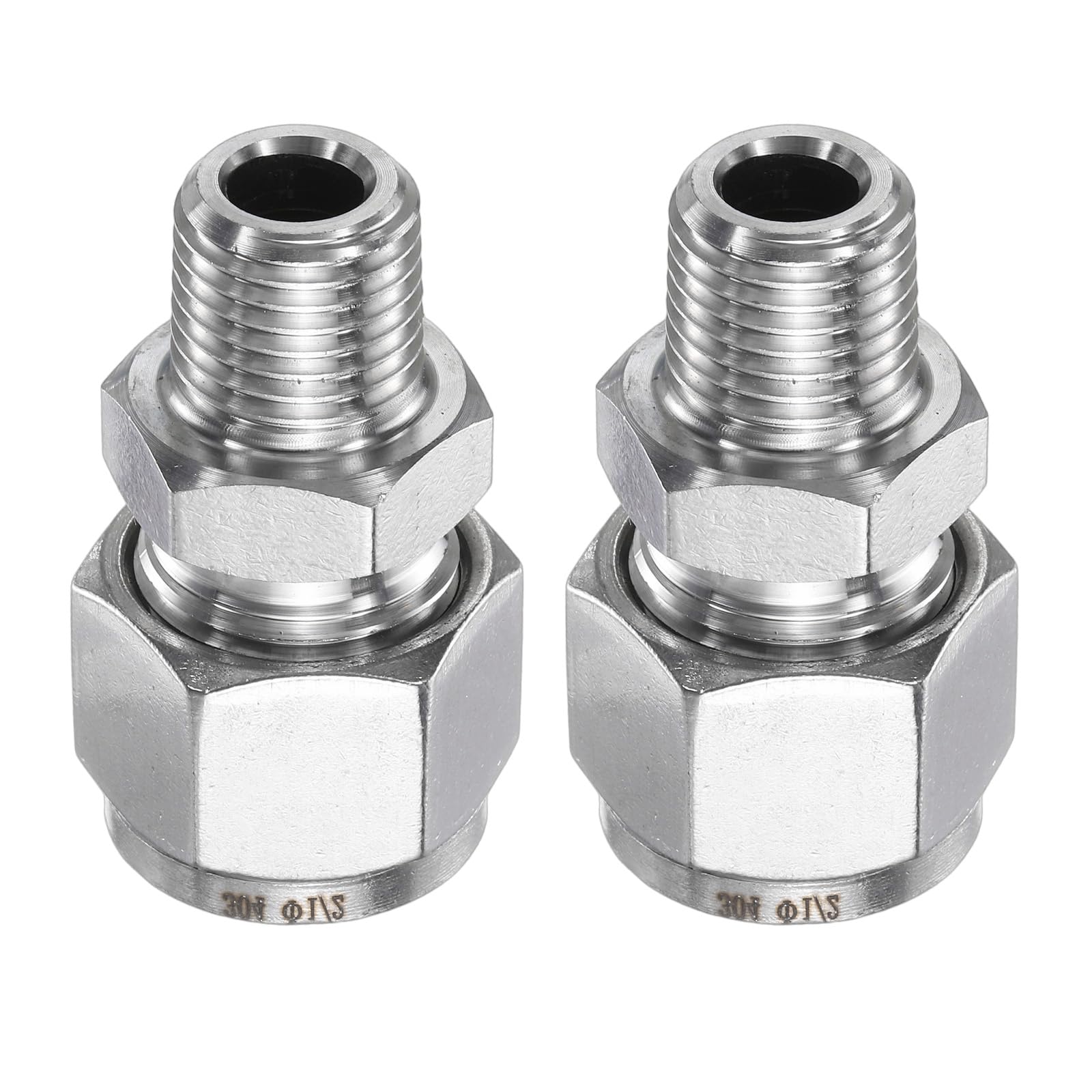 Raccordement tube 1/2" OD filetage 1/4" NPT solution d'étanchéité huile et eau