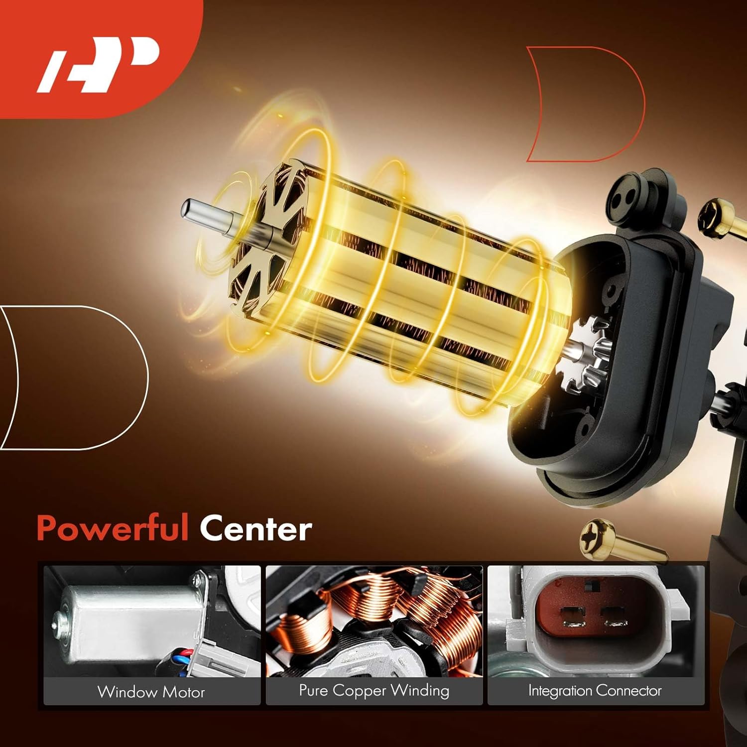 A-Premium Power Window Regulator with Motor Rear Passenger Side Compatible with Jeep Liberty 2008-2012 Rear Right Passenger Side