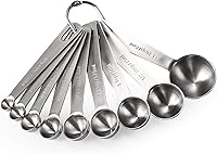 U-Taste 9-Piece 18/8 Stainless Steel Measuring Spoons Set: 1/16 tsp to 1 Tbsp Precise Dry & Liquid Measures, Rust-Proof, Engraved
