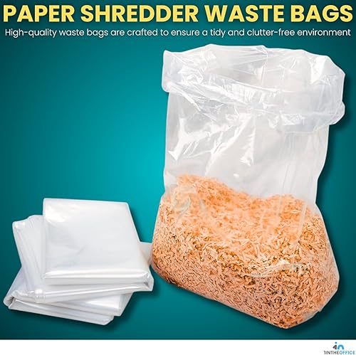 Miniatura 2 de 1InTheOffice Bolsas trituradoras de 56 a 60 galones, bolsas grandes para trituradoras, bolsas de papel para residuos de 50 galones, (100/caja)