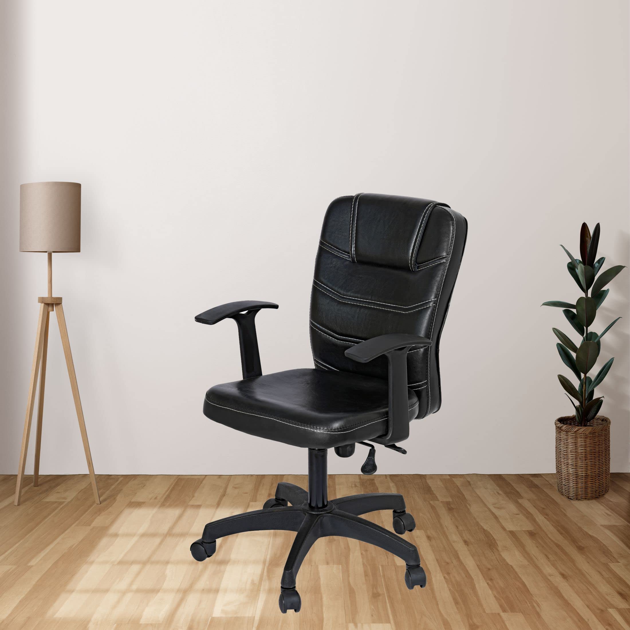 HE HETAL Enterprises Zebra Kelly Fabric Low Back Support Office Chair/Computer Chair/Office Chair Work for Home in Black