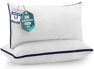 Utopia Bedding Kopfkissen 40x80 2er Set Schlafkissen Atmungsaktiv Kissen