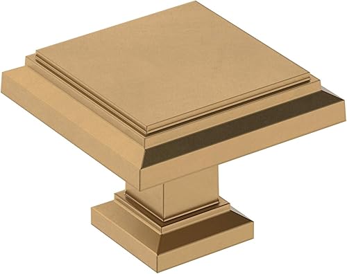 Amerock | Pomo de gabinete | Bronce champán | Longitud de 1-1/4 pulgadas (1.260 in) | Appoint | 1 paquete | Pomo de cajón | Herrajes para gabinete