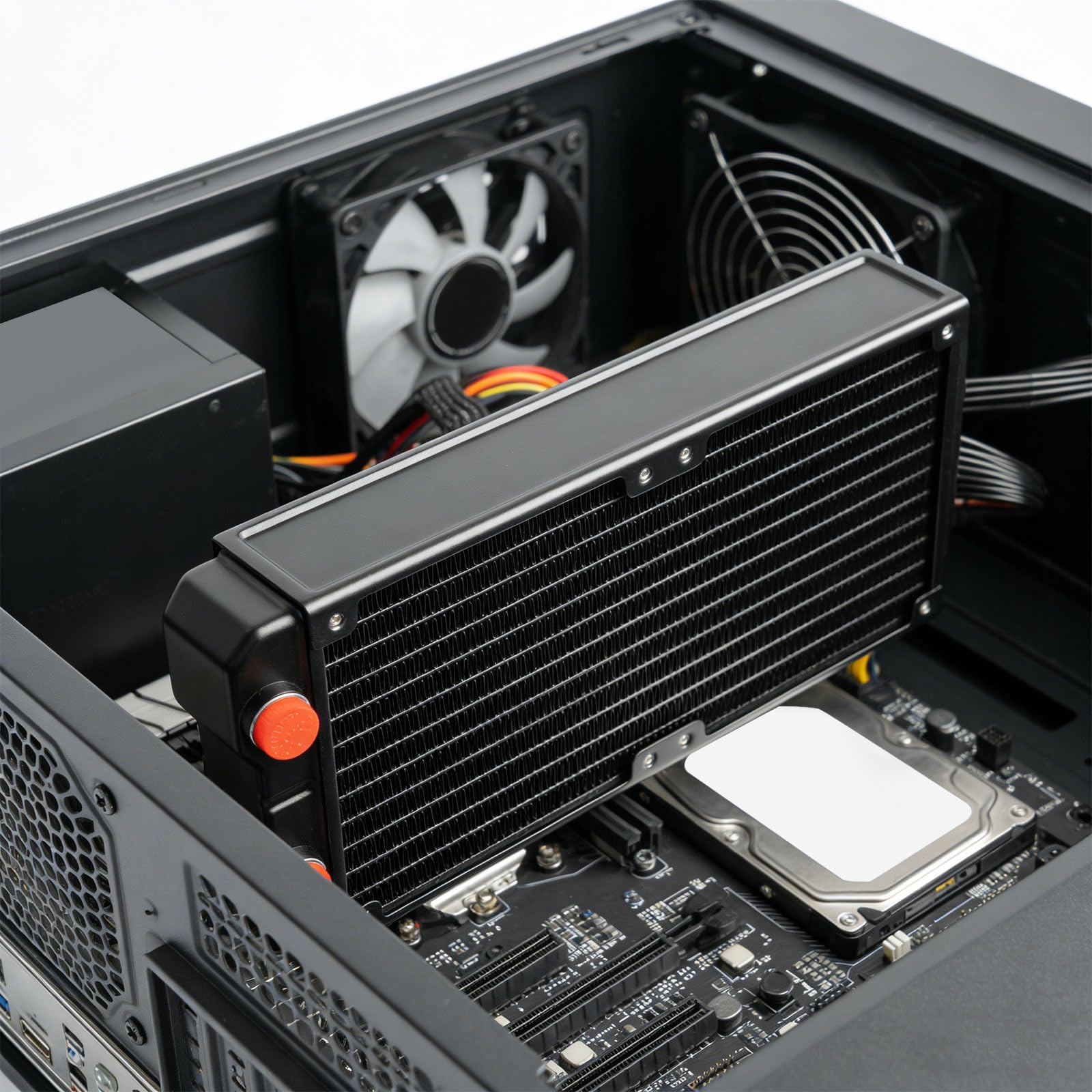 Refrigerador de agua de aluminio de doble capa optimizado para computadoras de gama alta y entusiastas Refrigerador de agua de doble capa