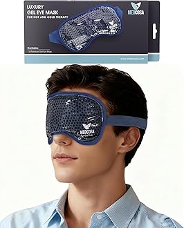 Medcosa Eye Ice Pack | Cool & Soothe Your Tired Eyes with Our Cold Gel Mask | Cooling Pain Relief for Puffy Eyes, Aiding Migraines & Aiding Sleeping