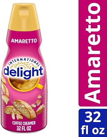 International Delight Coffee Creamer, Amaretto, Almond Cherry Macaron 32 oz.