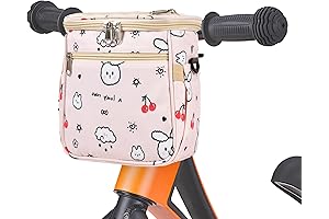 SAMORE Girls Bike Bag Handlebar Front Bike Basket for Kids