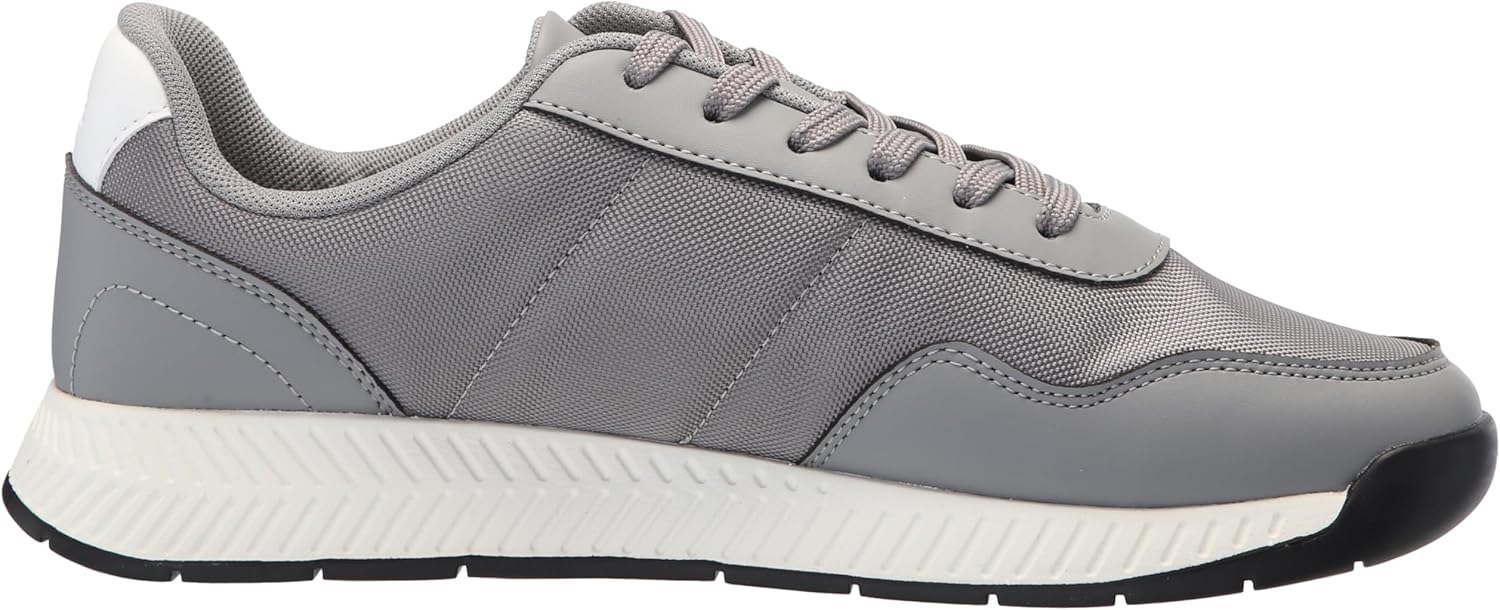 BOSS Mens Leather Mix Low Top Sneaker - Image 6