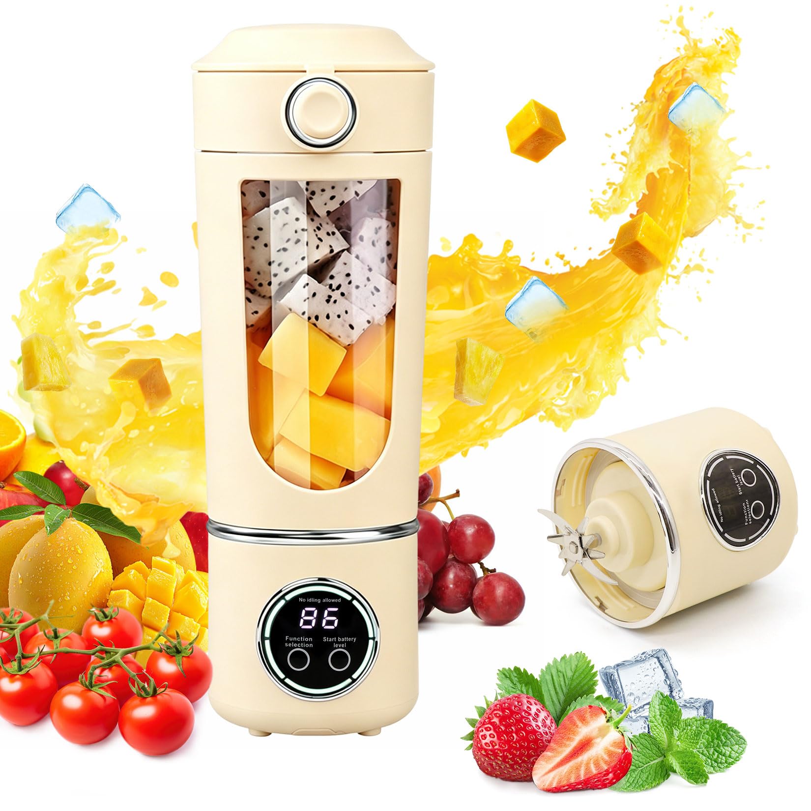 Herbst Batidora portátil de 700 ml (beige)
