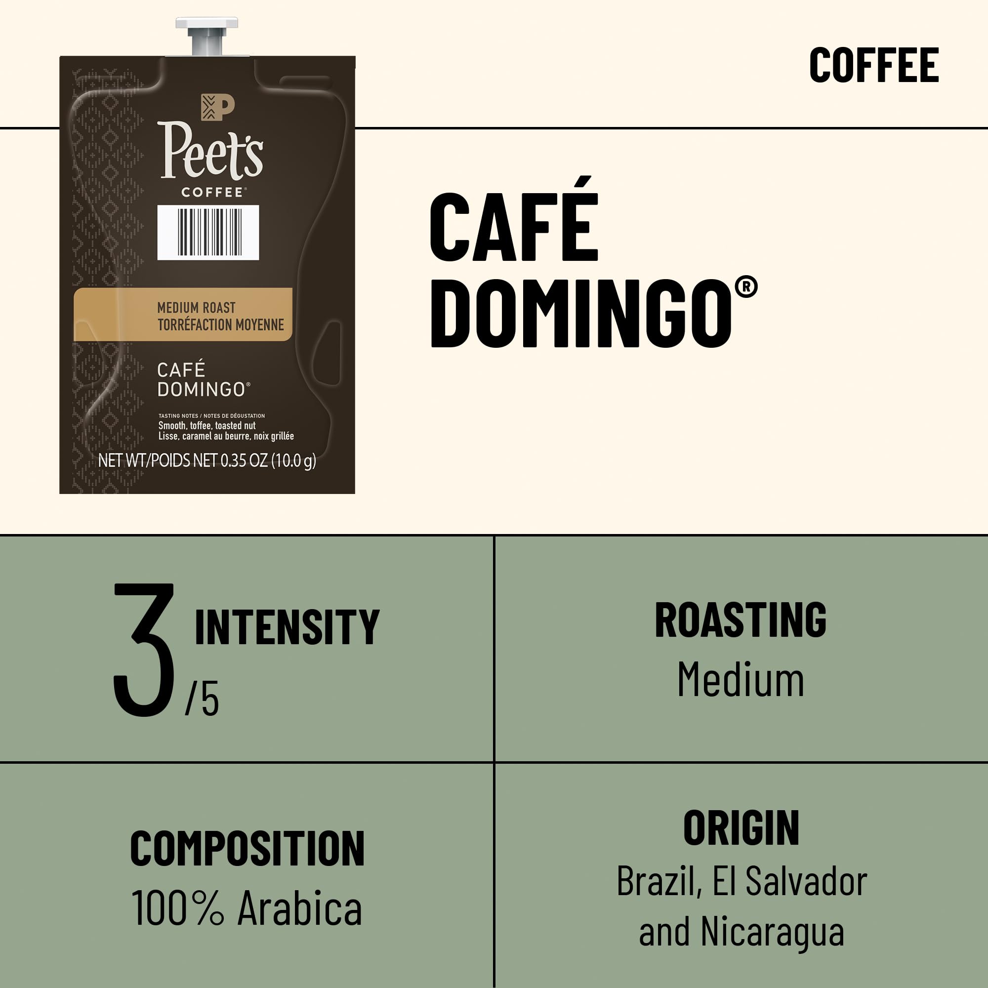 CAFE domingo フラミンゴプリントジャケット Mサイズ Amazon.com: PEET'S COFFEE Café Domingo Single Serve Freshpack for