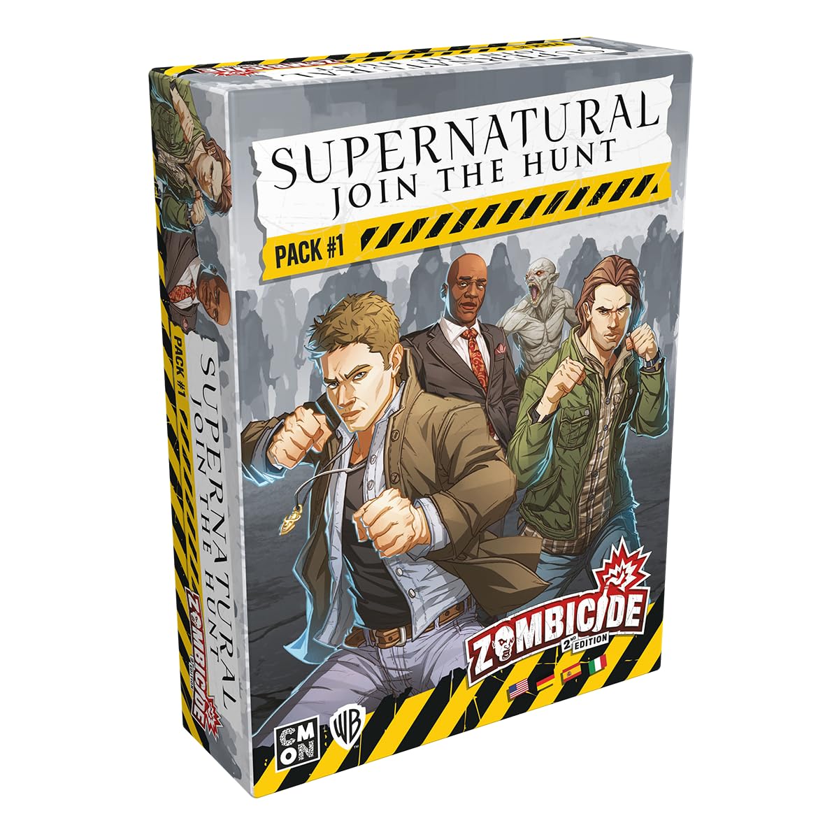 CMON, Zombicide 2nd Edition - Supernatural: Join the Hunt Pack 1, Miniature Expansion, Connoisseur Game, Dungeon Crawler, 1-6 Players, Ages 14+, 60 Minutes, German, Multilingual