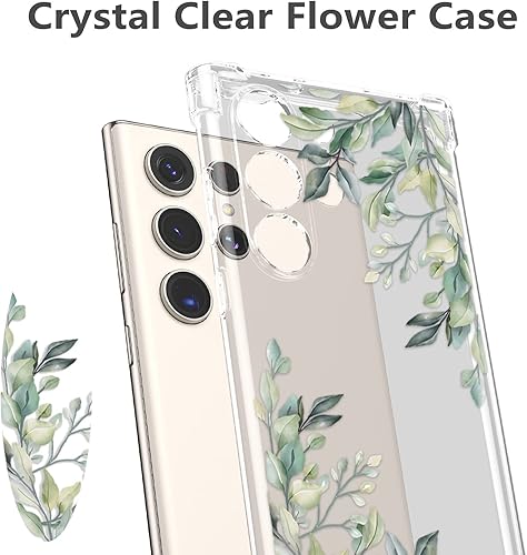 Miniatura 2 de RALEAVO Funda protectora para Samsung Galaxy S22 Ultra, funda protectora transparente de poliuretano termoplástico suave con esquinas reforzadas,