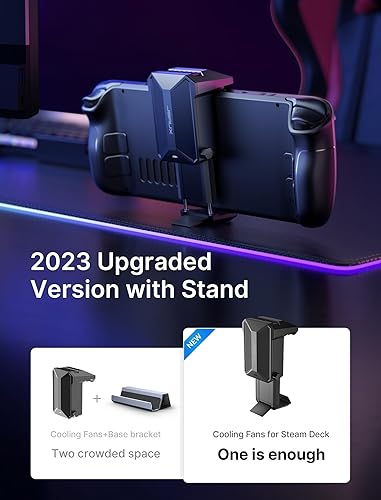 Miniatura 2 de JSAUX Ventilador de refrigeración para cubierta de vapor, enfriador innovador con soporte compatible con Steam Deck OLED-GP0201