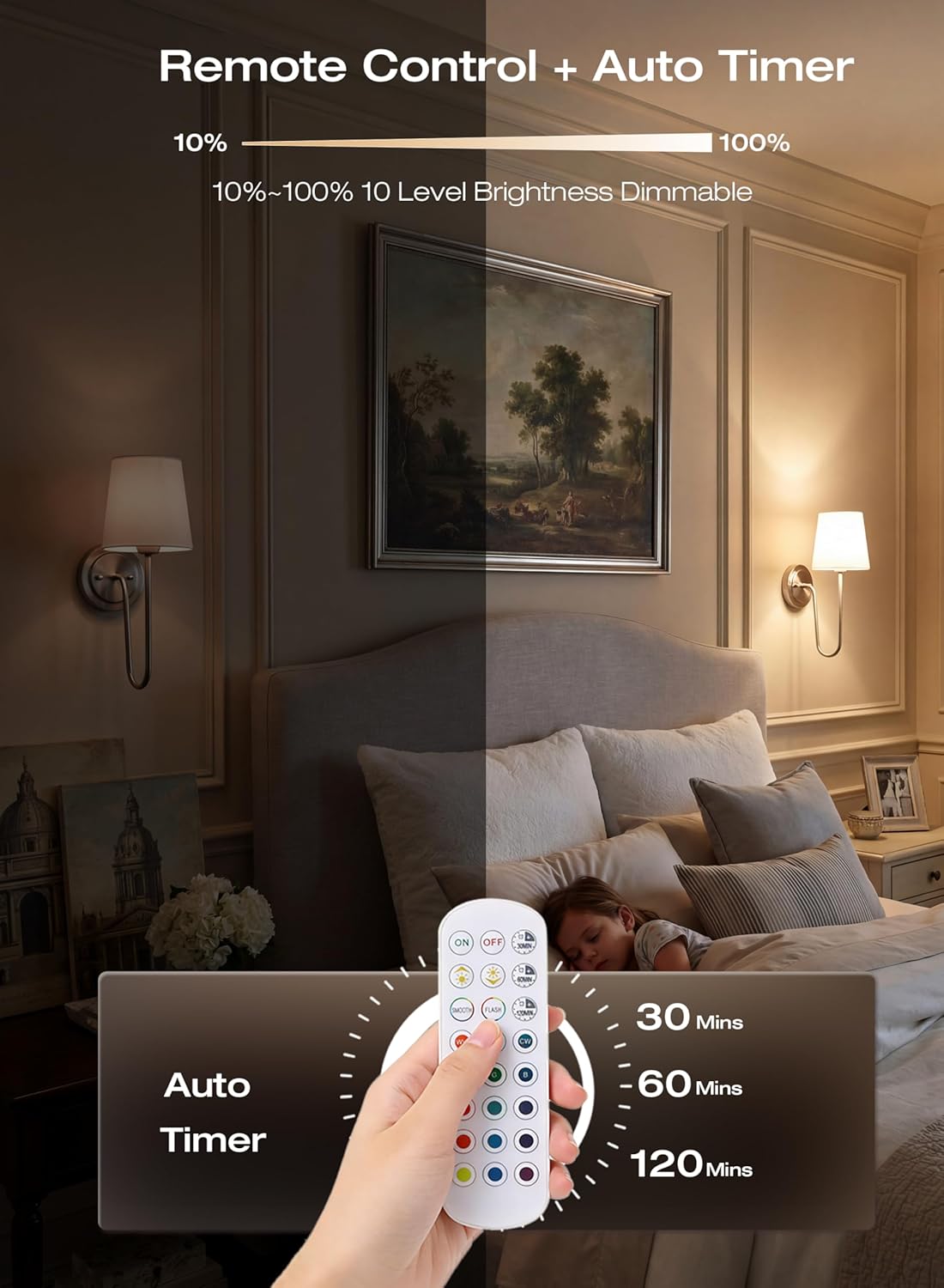 Magnetic LED bulb being charged via USB-C