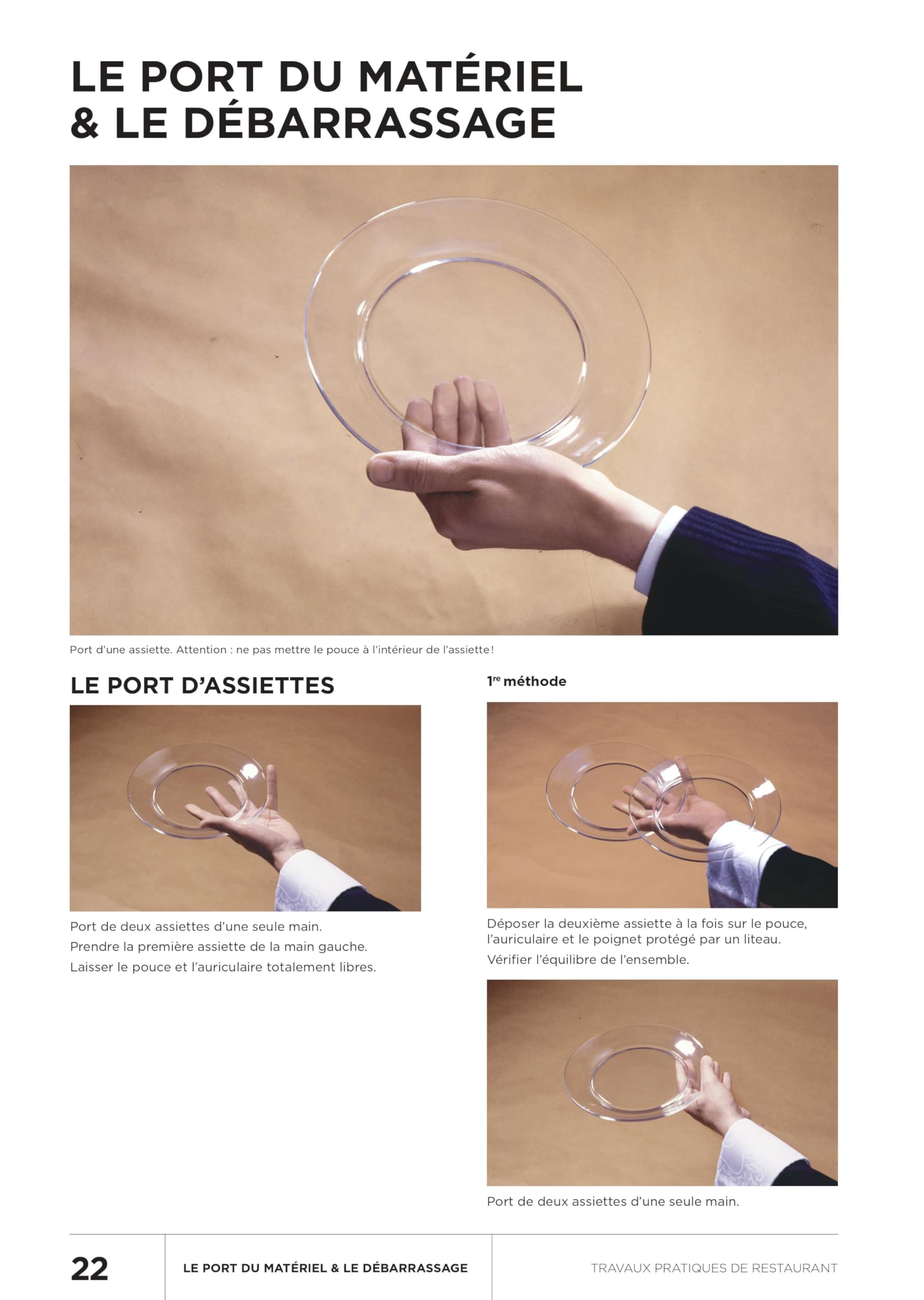 Travaux pratiques de restaurant: Toutes les techniques classiques du service en salle illustrées en pas à pas
