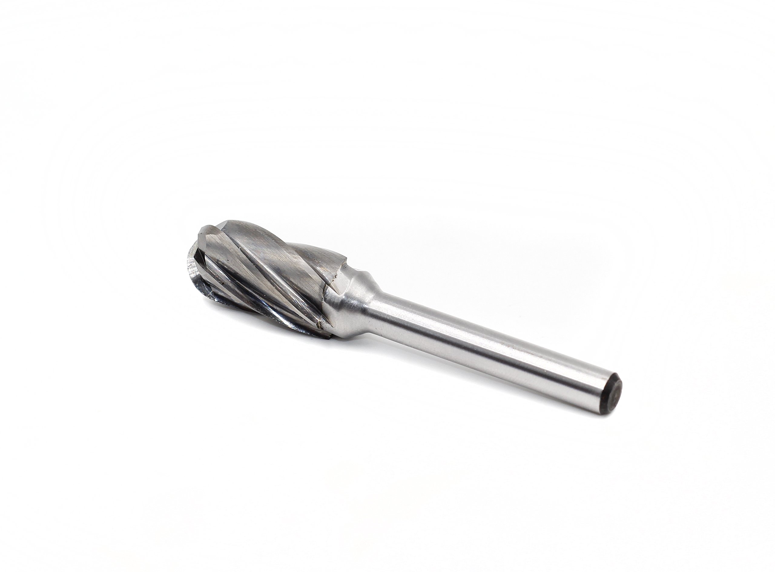 Carbide Burr - SC5-NF Aluma Cut Carbide Rotary Burr Bits File for Aluminum 1/4 Inch Shank Die Grinders, 1/2 Inch Head Diameter, 1 inch Flute length, Cylindrical Shape with Radius End, 1pcs — Amazon image 4