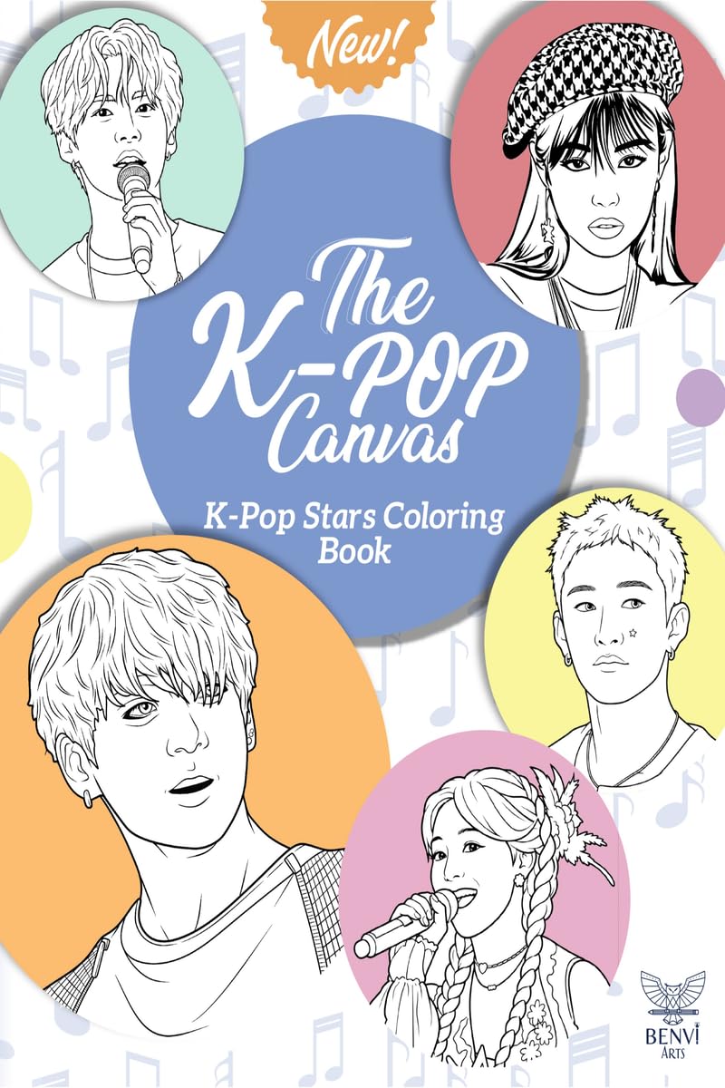 The K-Pop Canvas: Kpop stars coloring book