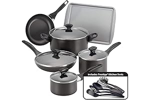 Farberware Dishwasher Safe Nonstick Cookware Pots and Pans Set