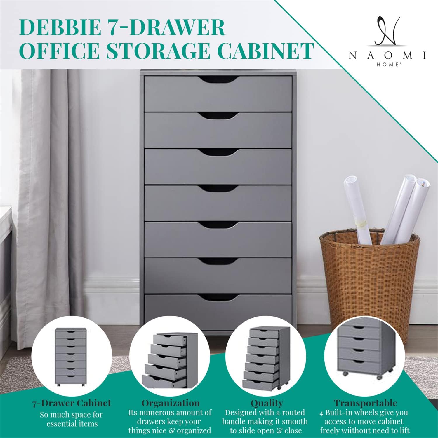 Maximize Your Space: Review of the 7-Drawer Rolling Storage Cart Organizer