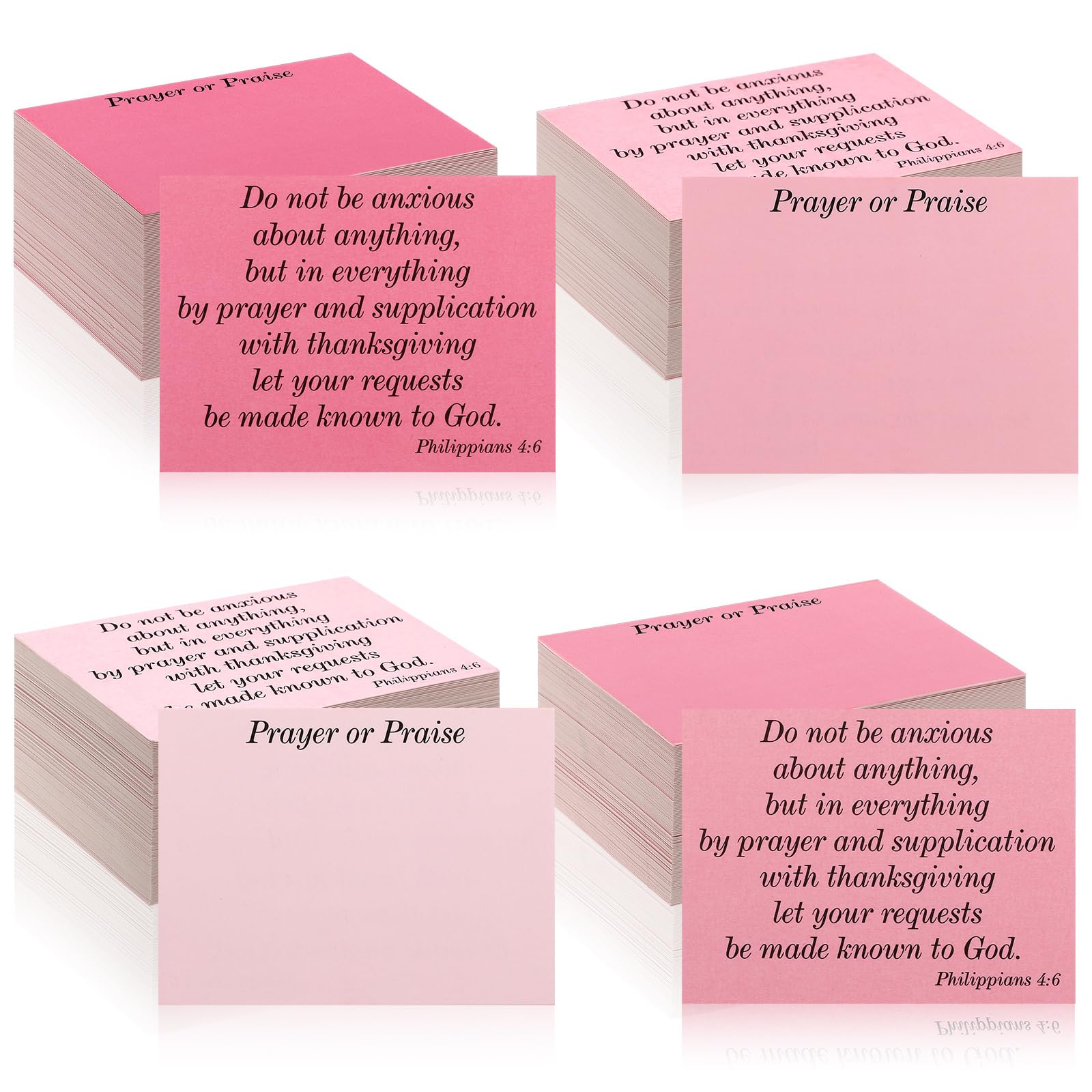 Motiskyy 400 Pcs Prayer Request Cards Prayer and Praise Church Cards Christian Party Favors Bible Verse Scripture Inspirational Gifts for Women