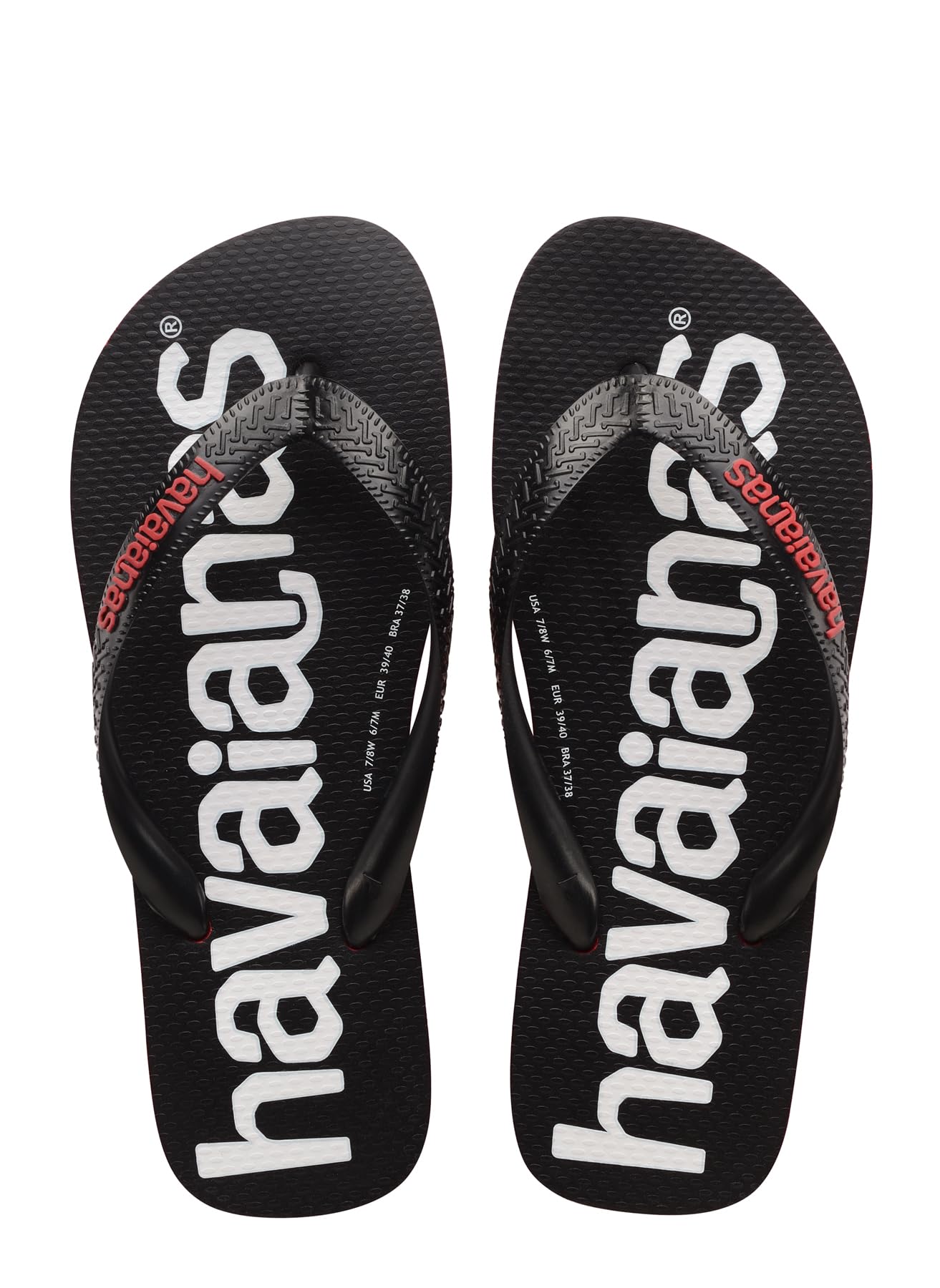 Havaianas Top Logomania 2 Unisex Adults FlipFlop Ruby Red 3.5/4 UK