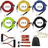 Stackable Resistance Band Kit Extreme Workout Full Body Training Home Gym Best for Beginners Professional