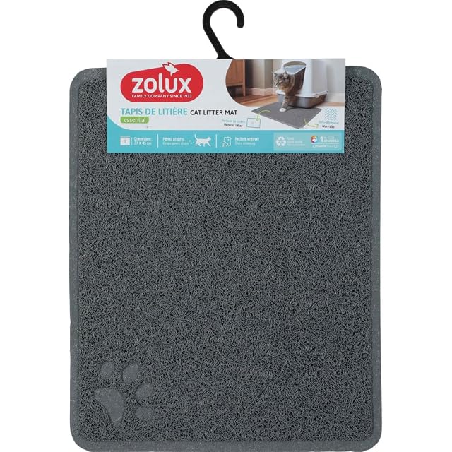 Foto 2 de 2 de Zolux - Alfombra de higiene 37 x 45 cm, color gris para casa de aseo gato