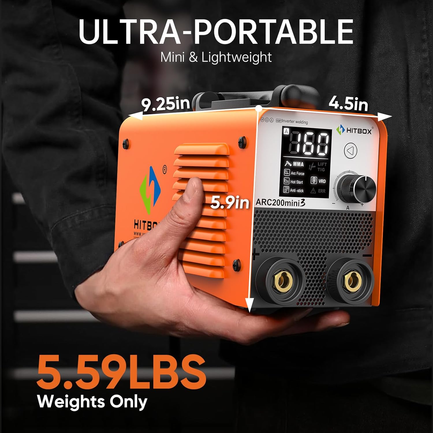 Digital display of HITBOX ARC200D MINI3 showing an error indicator