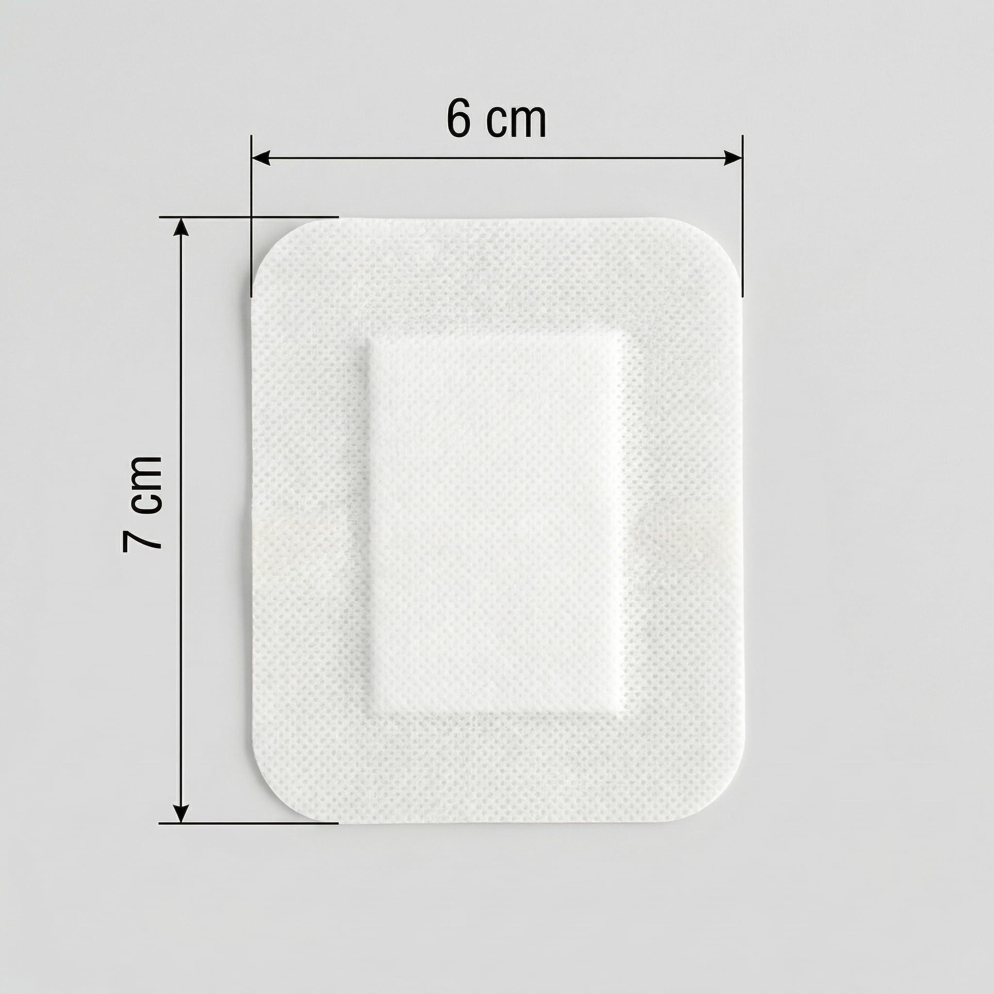 KMINA Apósitos Adhesivos de TNT (1600 unidades, 32 cajas de 50) 6 x 7 cm, Estériles para Uso Clínico Profesional