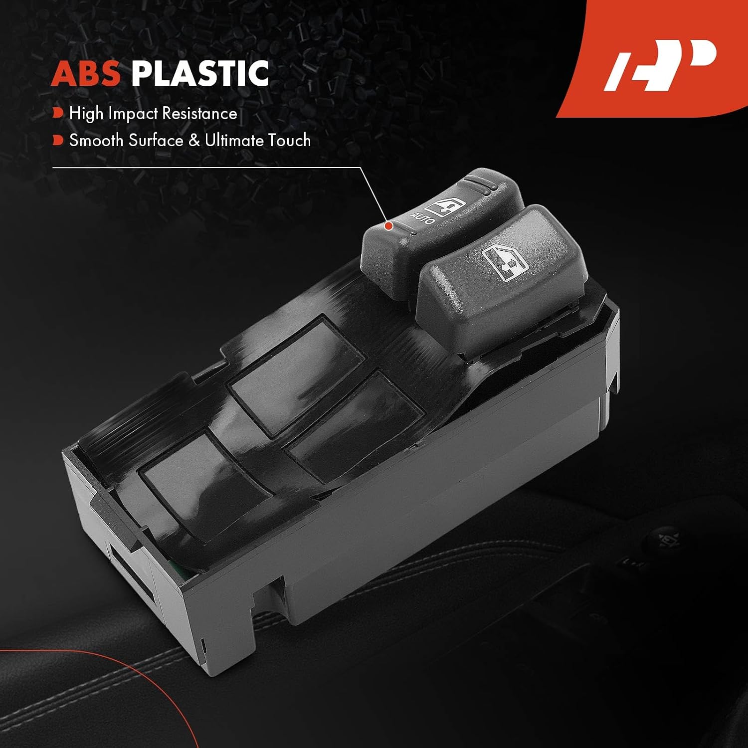 A-Premium Power Window Switch Compatible with Chevrolet Astro 1996-2005, GMC Safari 1996-2005, Front Left Driver Side, Replace# 15151511