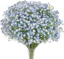 N&T NIETING Fake Baby Breath Fake Flowers 10Pcs,Real Touch Gypsophila Babies Breath Flowers Artificial Bulk for DIY...