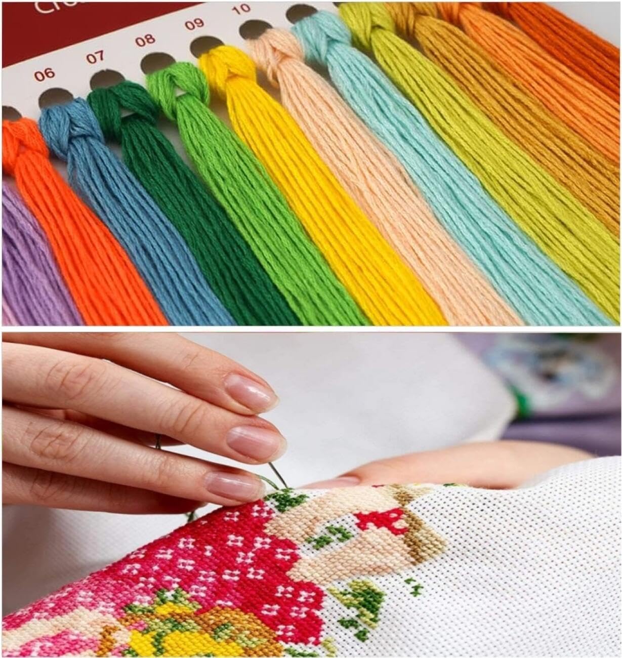 AYAOYANGGO Animale Kit Punto Croce Tigre Dei Cartoni Animati Kit Punto Croce Fai Da Te Per Adulti Con Aghi Forbici Infila Prestampa Per Decorazione Parete Casa 11CT 80x100cm