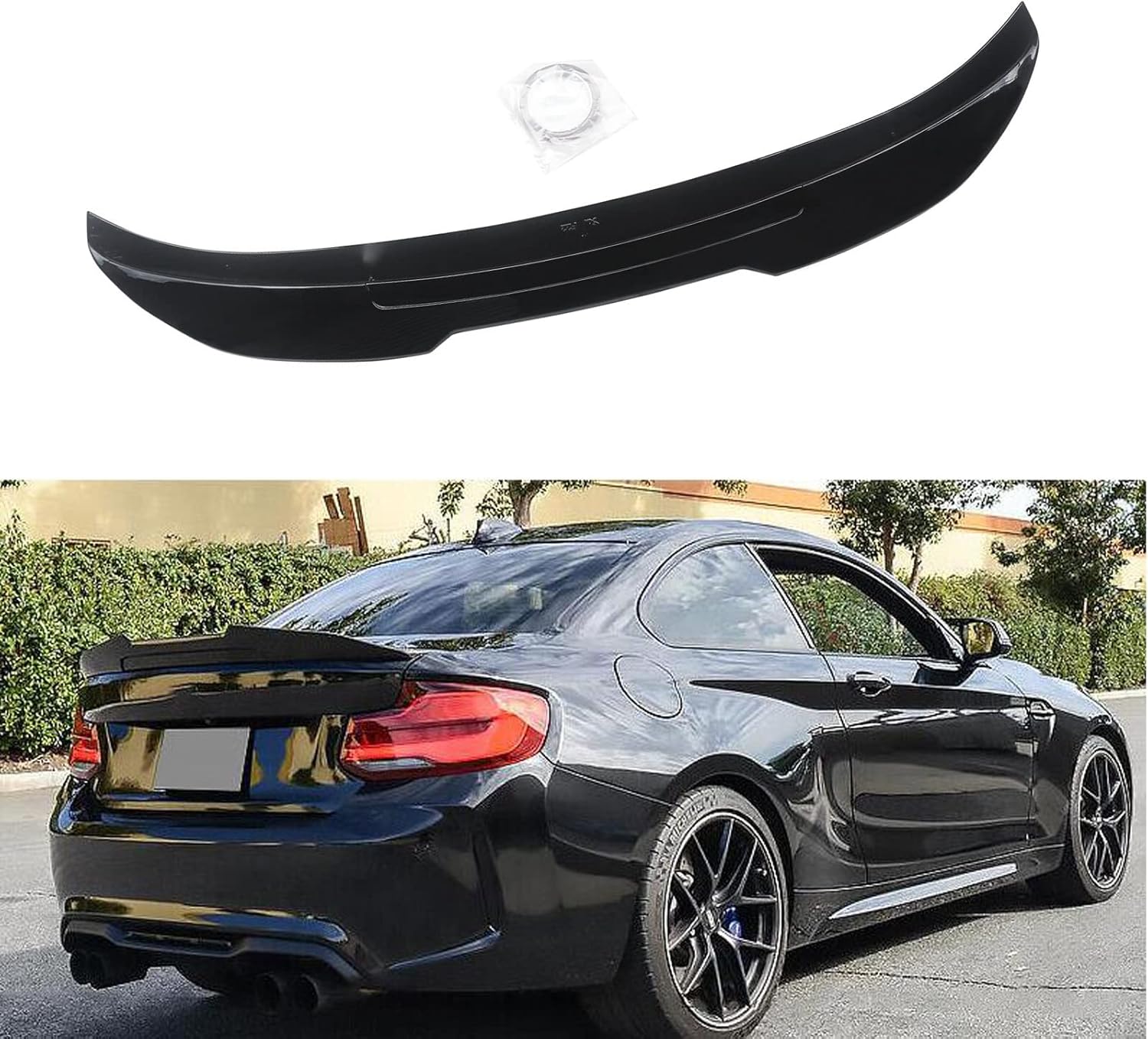 Amazon.com: NINTE Rear Spoiler for BMW 2 Series F22 F87 M2 Coupe 2014 ...