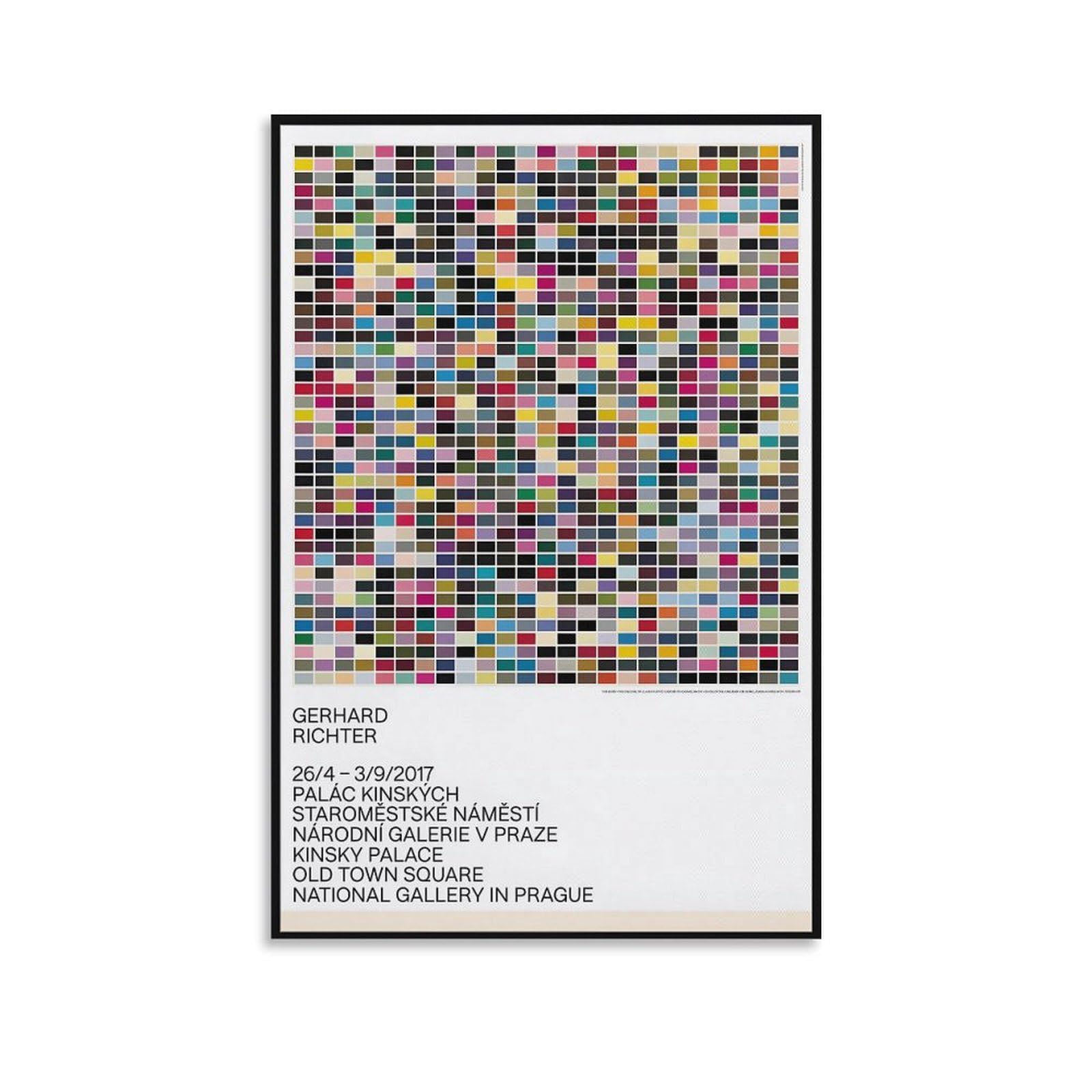 Amazon.co.jp: ゲルハルトリヒターポスター抽象ストライプウポスター