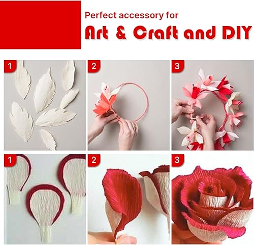 Vista 207 de PartyWoo Serpentinas de papel crepé verde, 6 rollos de 492 pies, paquete de papel crepé verde bosque esmeralda cazador para graduación, Navidad