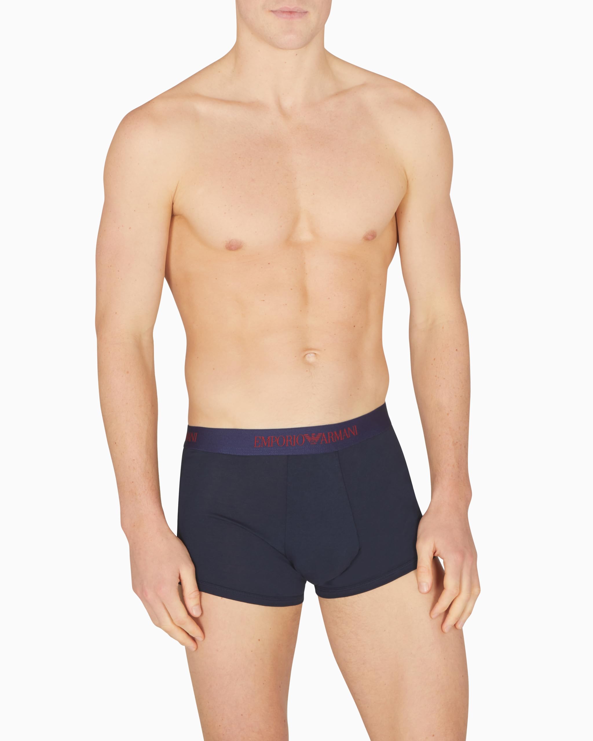 Emporio Armani Shiny Logoband Pack 3-Pack Trunk Bermuda Uomo (Pacco da 3)