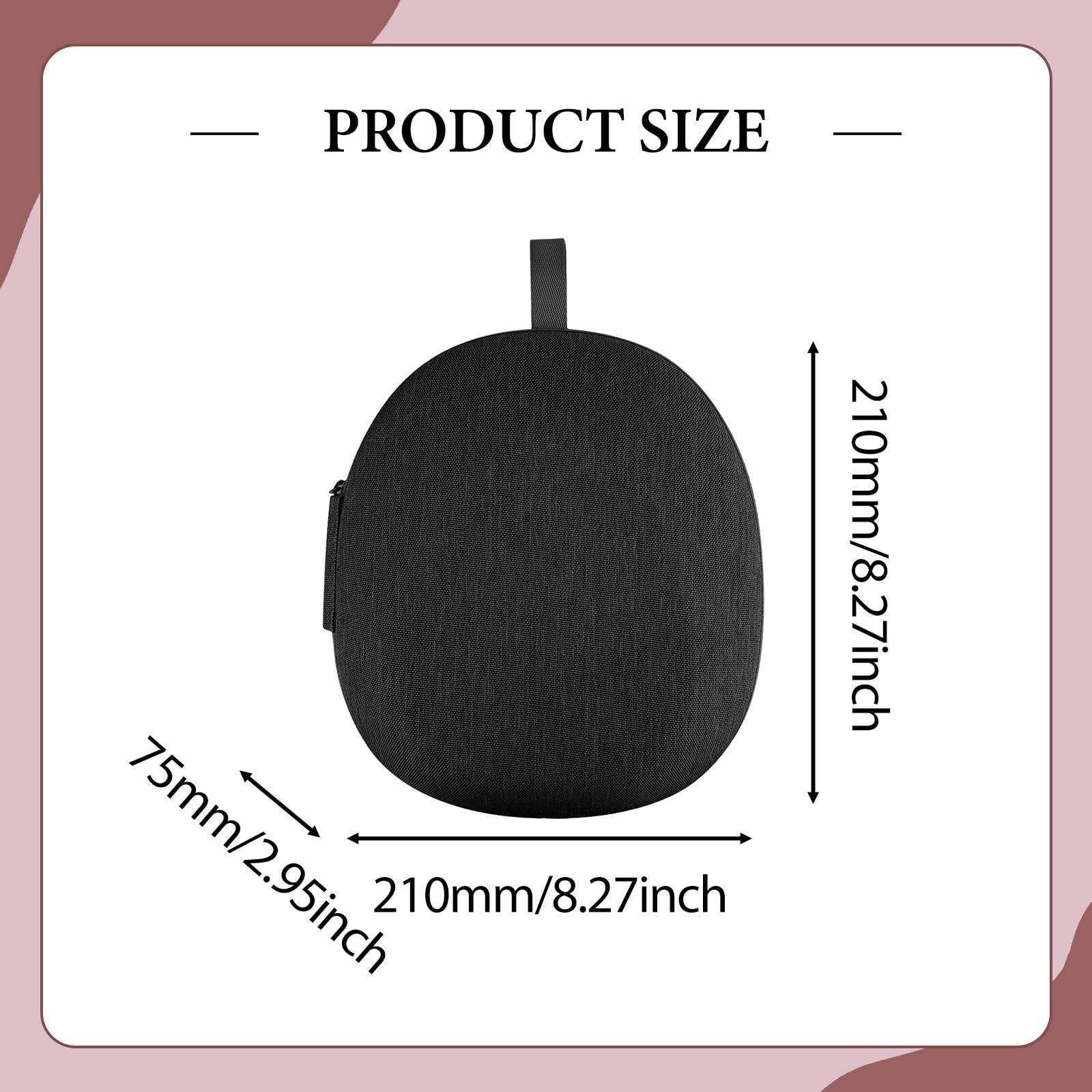Estuche para Auriculares, portátil, Bolsa de Viaje, a Prueba de Polvo, con Cremallera, Funda para Auriculares, Bolsa de Transporte para WH-1000XM6, Negro