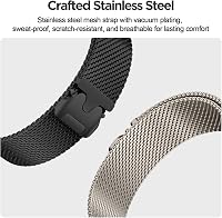 ZZMY 22mm Rozsdamentes Acél Óraszíj Garmin Venu 3/2 és Huawei GT6/GT5/GT4/GT3/GT2 Okosórákhoz - Mágneses Ejtőernyős Csat Férfiaknak 5