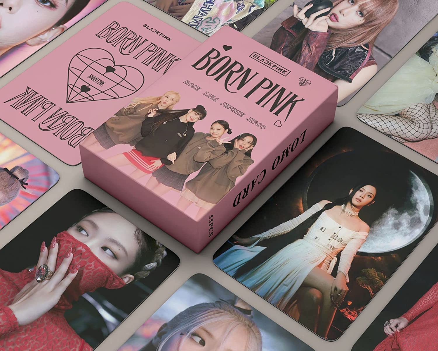 55pcs Blackpink Lomo Cards BP Born Pink World Tour New Album Mini