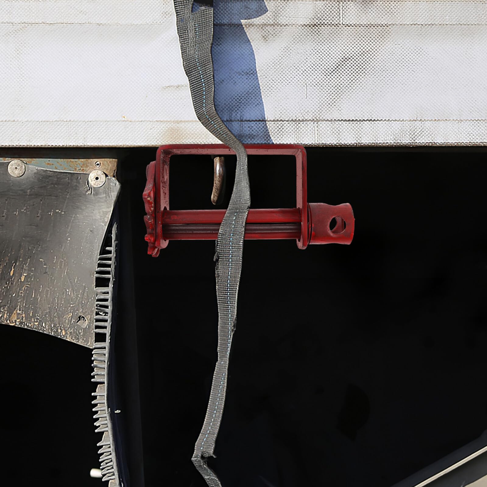 Tenditore per Funi in Cavo D’acciaio Rosso per Camion | Azionamento Manuale, Uso Rapido, per Fune e Cavo, Struttura in Acciaio