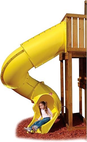 Tobogán en tubo Swing-N-Slide Turbo, Amarillo