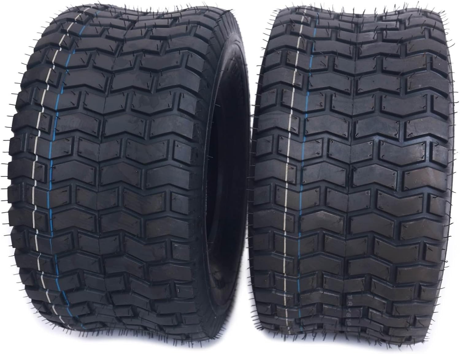 Dayrim 16x6.50-8 (2-Pack) Lawn Mower Turf Tires, V2 Tread Pattern, 4-Ply Tubeless Replacement Tires for Garden Tractors and Riding Mowers (16X6.50-8)