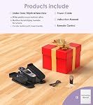 Under Desk Elliptical Machine, Electric Elliptical Leg Exercise, Quiet Leg Exerciser While Sitting for Seniors, Mini Portable Leg Exercise Machine with Remote, Manual & Auto Mode