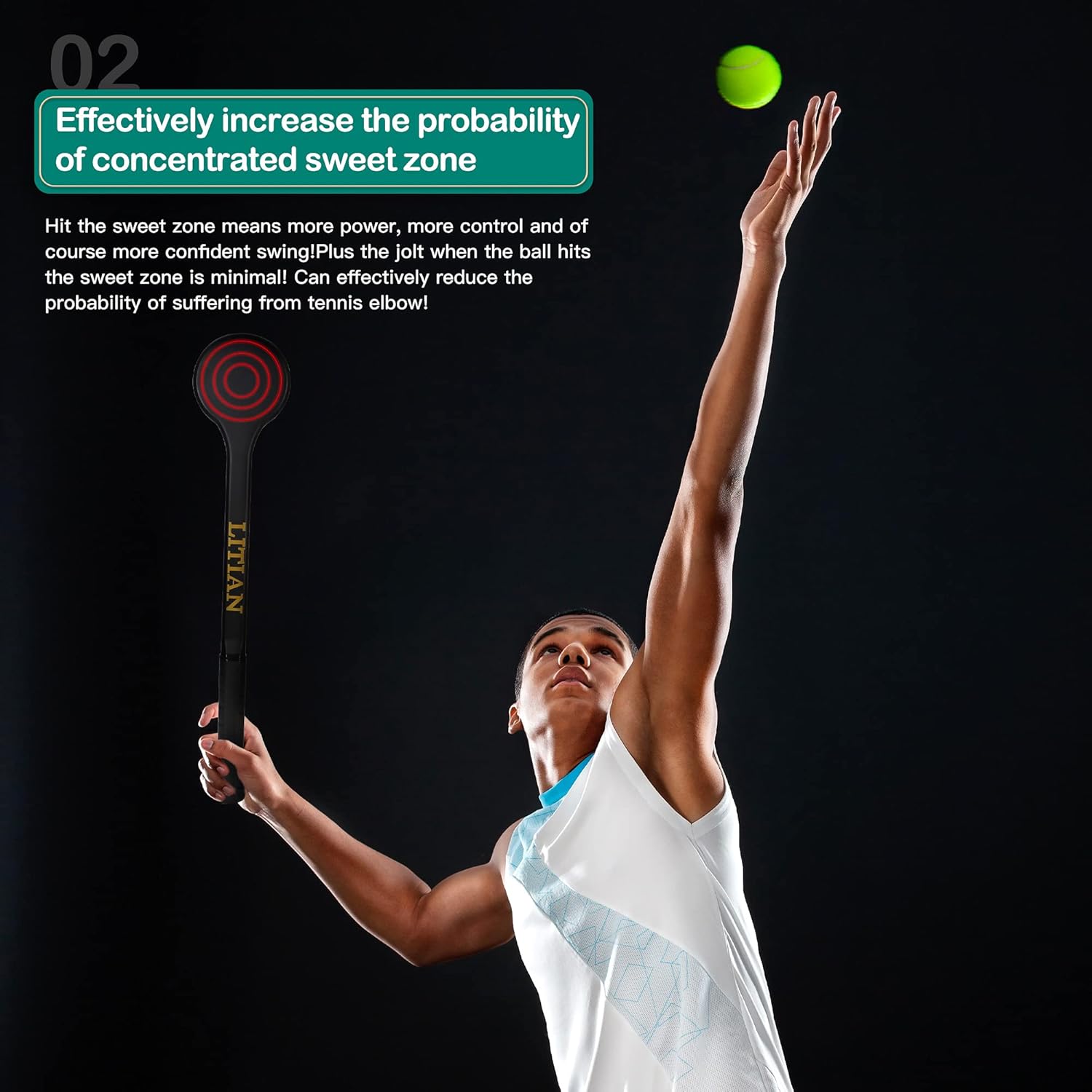 LITIAN Tennis Racket Sweet Spot Trainer Carbon Training Tennis Point Racket Spoon Racket Tennis Equipment for Tennis Sports Training : Sports & Outdoors