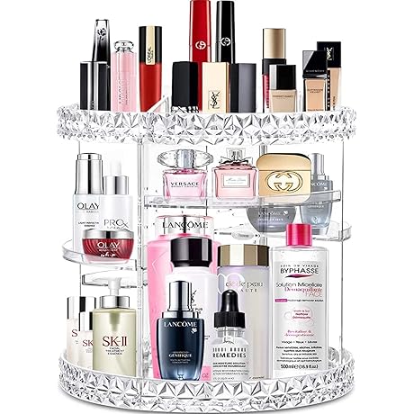 V-HANVER 360 Rotating Makeup Organizer Perfume Organizer