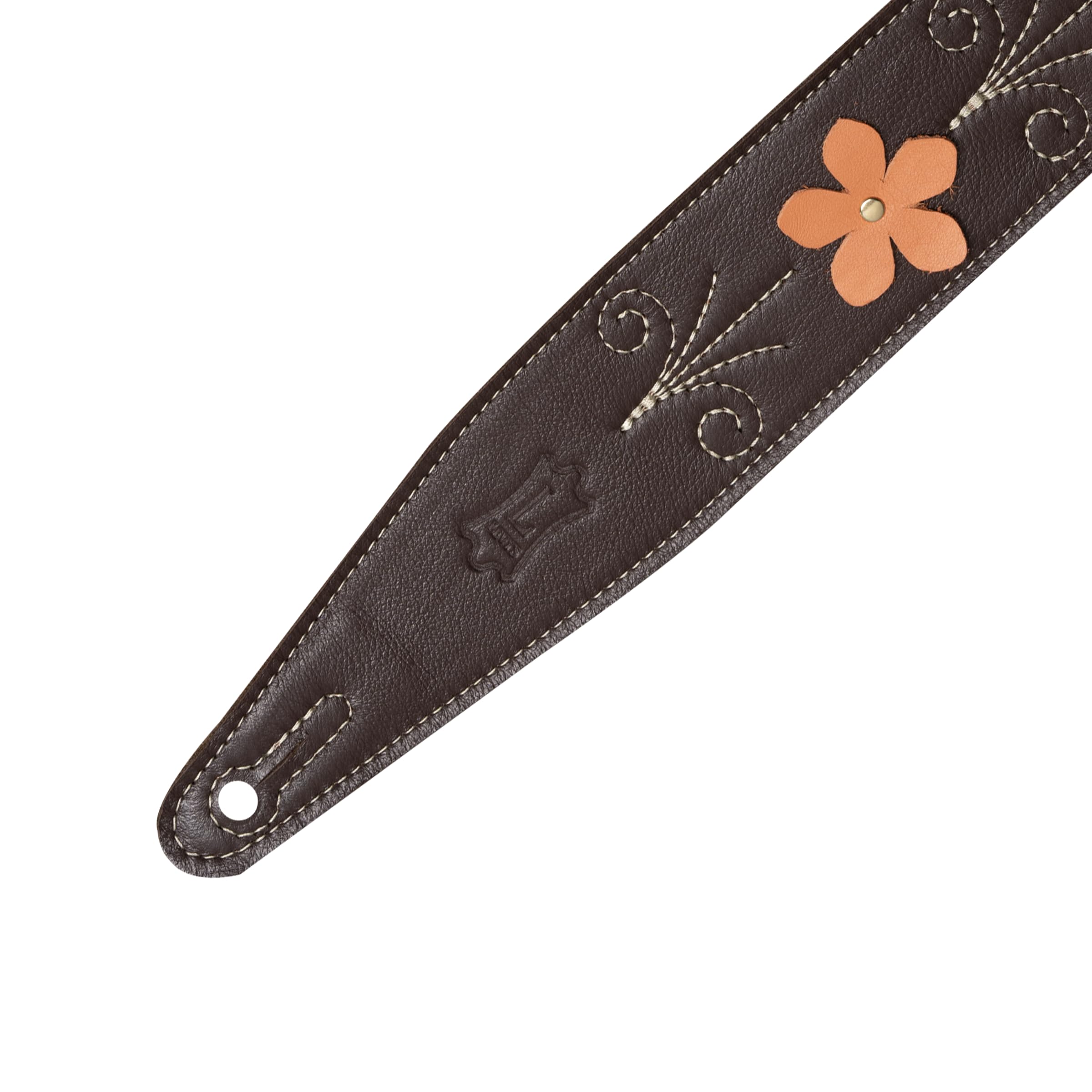 Levy's In Bloom Series - Correa para guitarra (piel, 6,35 cm), diseño de flores