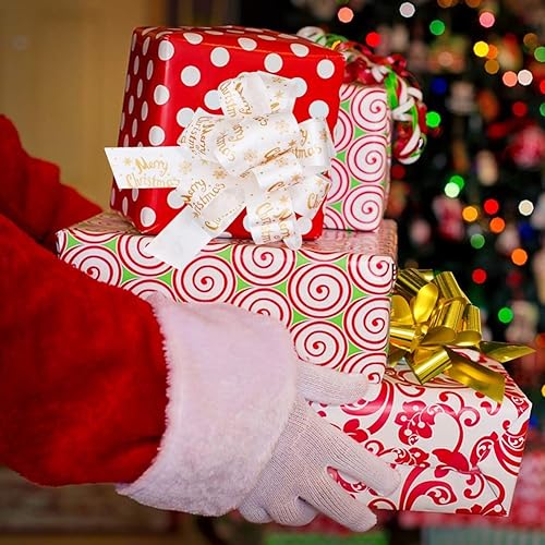 Miniatura 6 de Lulu Home Lazos coloridos navideños surtidos para envolver regalos, 24 unidades
