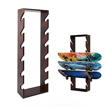 スケートボード&スノーボード用 ディスプレイラック (6+1)/ Amazon.co.jp: スケートボード ラック、スノーボード ラック