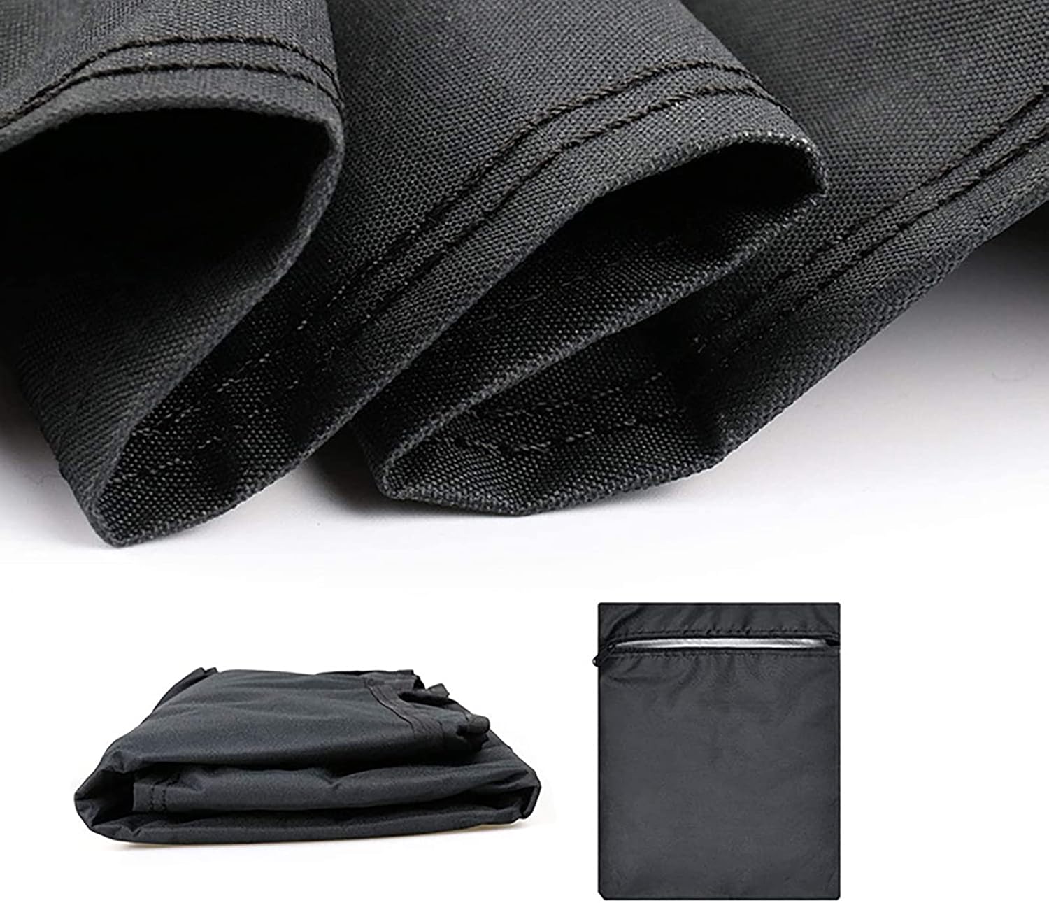 QWEASDF Fire Pit Cover Round for Fire Pit, Outdoor Fire Pit Cover, Full Coverage Patio Outdoor Fireplace Cover, Waterproof, Dustproof and Anti UV, All-Weather Protection,D122*H46cm(42"*18")