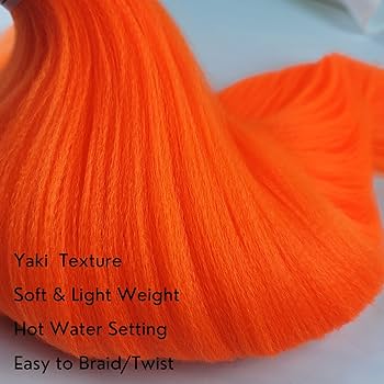 Amazon.com : Neon Orange Braiding Hair Pre Stretched Braids Hair